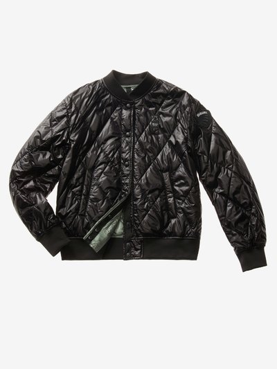 ABIGAIL DIAMOND PATTERN BOMBER JACKET_1