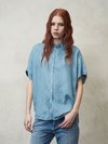 Blauer - CAMISA DE ALGODÓN CHAMBRAY - Light Stone - Blauer