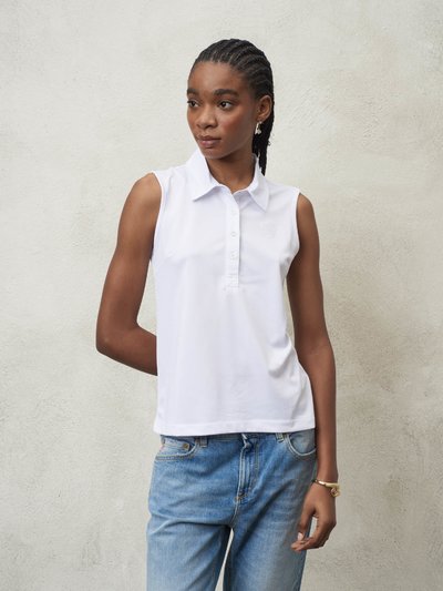 ÄRMELLOSES DAMEN-POLOSHIRT_