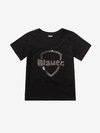 Blauer - T-SHIRT WITH GLITTER - Black - Blauer