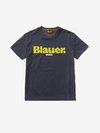 Blauer - T-SHIRT PETIT GARÇON IMPRESSION BLAUER - Blue - Blauer