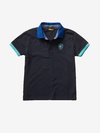 Blauer - STRETCH POLO SHIRT - Blue - Blauer