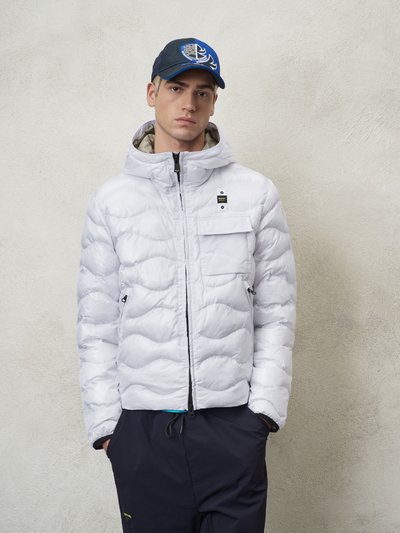 GABRIEL WAVE QUILTED PADDED JACKET WITH HOOD - Blauer