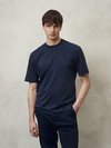 Blauer - T-SHIRT EN COTON DOUX - Blue - Blauer