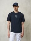 Blauer - T-SHIRT TEINTE EN PIÈCE - Blue - Blauer