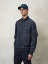 Blauer - ROWAN SUEDE-EFFECT BOMBER JACKET - Blue - Blauer