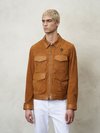 Blauer - VESTE EN CUIR SUÉDÉ ISAAC - Cinnamon - Blauer