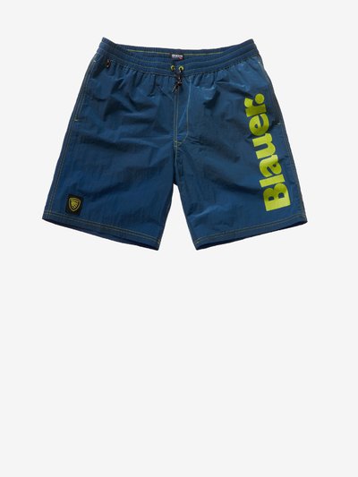 SHORTS DA MARE A GAMBA DRITTA CON LOGO_1