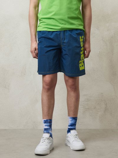 BADESHORTS MIT GERADEM BEIN - Blauer