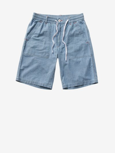 SHORT EN COTON CHAMBRAY INDIGO_1