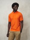 Blauer - COTTON JERSEY POLO SHIRT - Acid Orange - Blauer