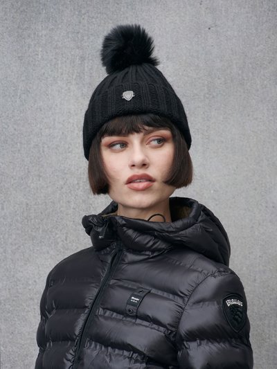 RIBBED HAT - Blauer