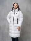 Blauer - CHAQUETA CON CREMALLERA LARGA MARTHA - Optical White Inside Optical White - Blauer