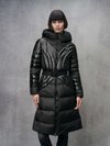 Blauer - LONG DOWN JACKET WITH BELT QUINCY - Black - Blauer