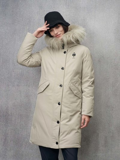 NEOPRENE PARKA WITH FUR PAGE - Blauer