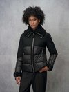 Blauer - BLOUSON EN MOUTON ET NYLON DANA - Black - Blauer