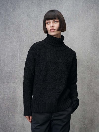 BOUCLÉ TURTLENECK CLARON - Blauer