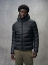 Blauer - ACTON DOWN JACKET WITH HOOD - Black Inside Beige 246 - Blauer