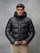 Blauer - DOWN JACKET WITH CONTRAST LINING CLIPPER - Black Inside Hazelnut - Blauer