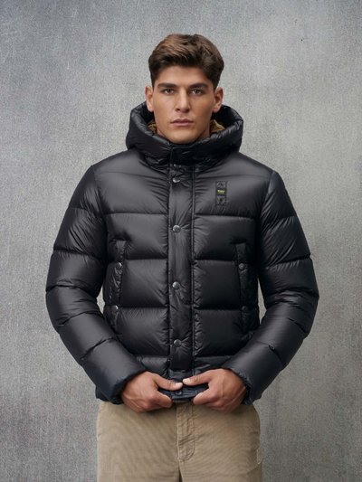 DOWN JACKET WITH CONTRAST LINING CLIPPER - Blauer