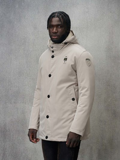 Parka homme avec capuche amovible sale