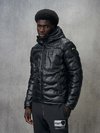 Blauer - LEATHER JACKET WITH WAVES DROHAN - Black - Blauer