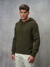 Blauer - MIXED WOOL SWEATER JACOBBE - Pine Cone Green - Blauer